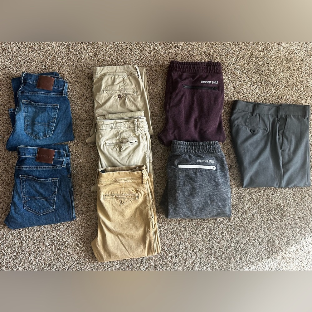 8 Pants - 30 x 36. Great fit tall skinny person!